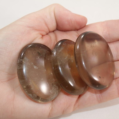 Smoky Quartz Palm Stone