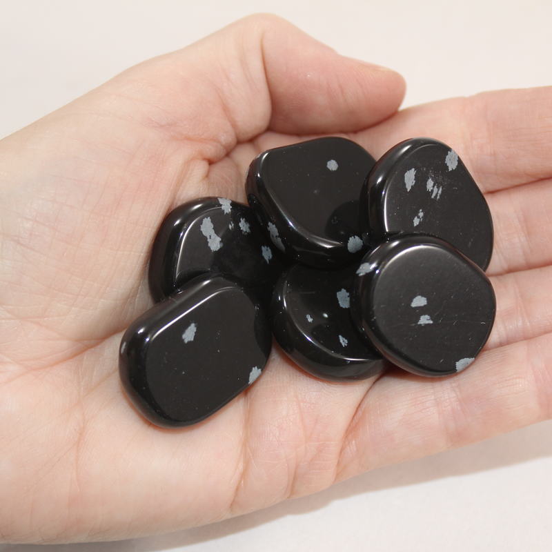 Snowflake Obsidian Mini Medallion