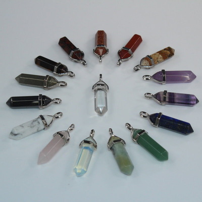 Double Terminated Crystal Pendants
